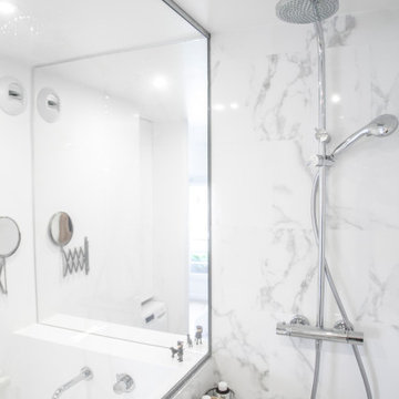 Rehabilitation d'un appartement sous les toits dans le 20e arrondissement - 50m2