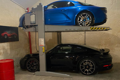 Idée de décoration pour un garage.