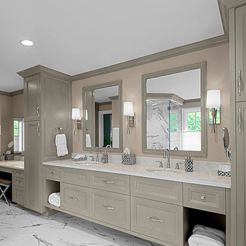 Custom Gray Bathroom Cabinetry