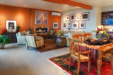 Elegant living room photo in Seattle