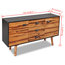 VidaXL Solid Acacia Wood Sideboard, 115x35x70 cm