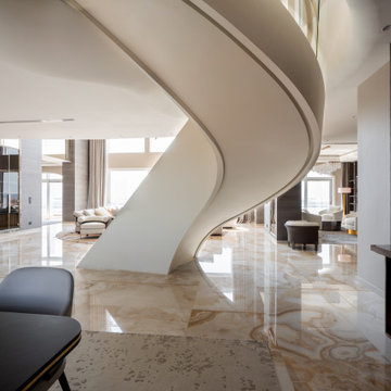 22Carat Penthouse, Palm Jumeirah, Dubai - Siller Treppen