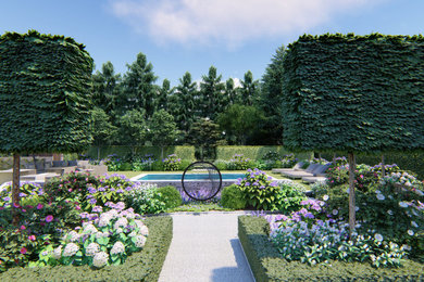 Design ideas for a classic garden in West Midlands.