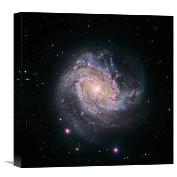 "M83 - Spiral Galaxy (Hubble-Magellan Composite)" Canvas Giclee by NASA, 18"x18"