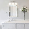 Design House 587386 Aubrey 3 Light 22"W Integrated LED Bathroom - Satin Nickel