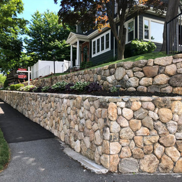 Natural Stone Retaining Wall