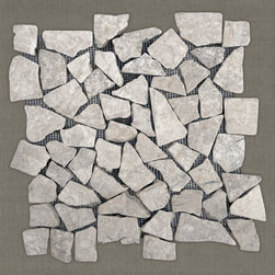 NUSA - Ivory | 12" x 12" | Marble Mosaic - Mosaic Tile
