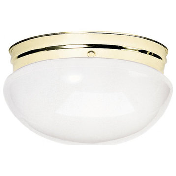 Nuvo Lighting 77/986 2 Light 12"W Outdoor Flush Mount Bowl - Polished Brass