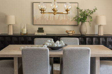 Inspiration for a transitional dining room remodel in Phoenix