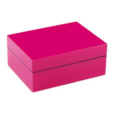 Lacquer Medium Box, Hot Pink