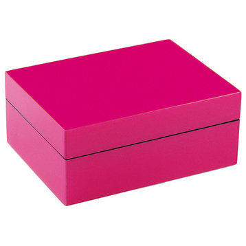 Lacquer Medium Box, Hot Pink