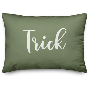 Trick Lumbar Pillow, Green, 14"x20"