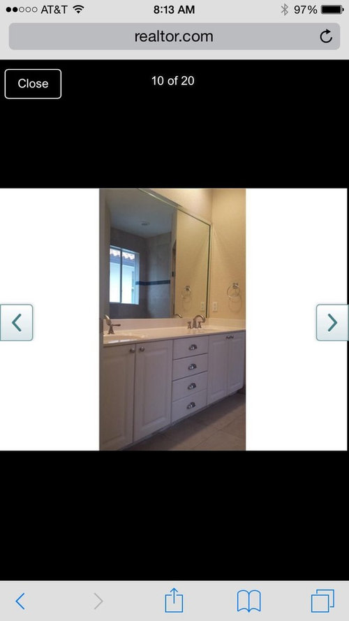 Bathroom vanities WAY too short. Any ideas?