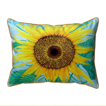 Betsy Drake Sunflower Extra Large Zippered Pillow 20x24