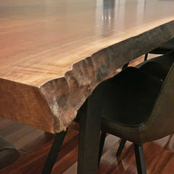 Walnut Single Slab Table #394 - Dining Tables