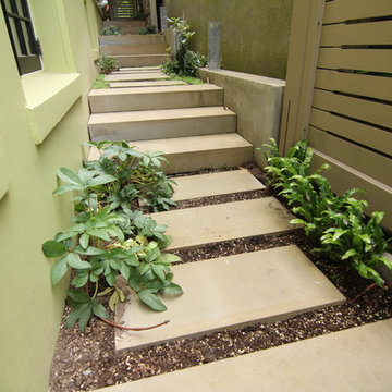 Cut Pioneer Patio, Steps and Walkway