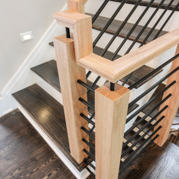 Project #69 | Contemporary Staircase with Horizontal Metal Rods