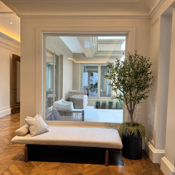 Minimalistic Decor with Artificial Olive Trees
