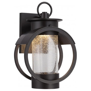 1 Light LED Wall Lantern with Burnished Bronze Finish
