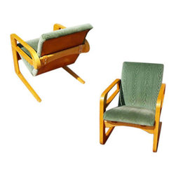 KEM Weber - Restored 1938 K.E.M. Weber The Airline Chair for Walt Disney, Pair - Office Chairs
