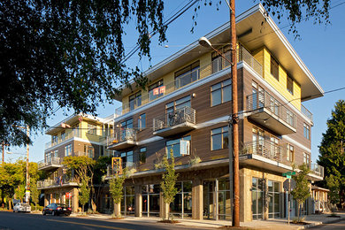Contemporary exterior home idea in Portland