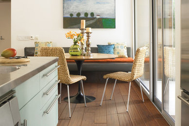 Inspiration for a tropical kitchen remodel in Calgary