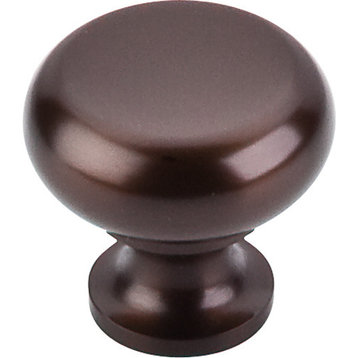 Top Knobs  -  Flat Faced Knob 1 1/4" - Oil Rubbed Bronze