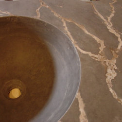 Custom Integral Concrete Sink - Bathroom Sinks