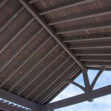 Xeriscape With Pergola Pavilion for Desert Shade