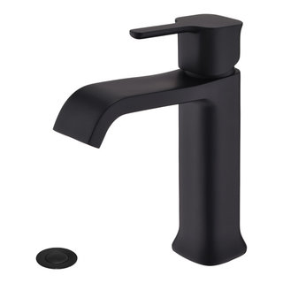 Single Hole Bathroom Faucet with Drain Assembly - Contemporary - Bathroom Sink Faucets - by Maxwell Bathroom & Kitchen Inc | Houzz