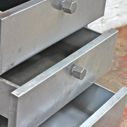 Dylan Vintage Urban Industrial Chic 1950/60's Stripped Bare Steel Desk wit - Desks & Writing Bureaus