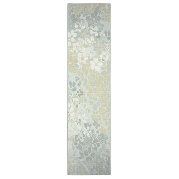 Mohawk Home Stamped Floral Natural 2' x 7' Area Rug