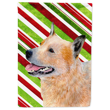 Lh9227Gf Australian Cattle Dog Candy Cane Holiday Christmas Flag