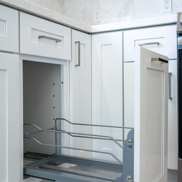 Modern White Kitchen Renovation | Premium RTA Kitchen Cabinets by The Cabination