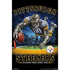 NFL Pittsburgh Steelers - Drip Helmet 20 Wall Poster, 22.375 x 34 