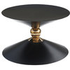 Malia Iron Coffee Table, Black/Gold