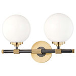 Hudson Valley Lighting - Bowery 2-Light Bath Bracket, Aged Old Bronze - Features: