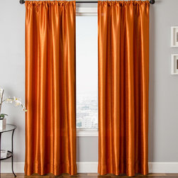 Blindsgalore Signature Drapery Panel: Silk Road Solid - Curtains