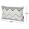 Noble House Kimpton 18.5x11.5" Fabric Outdoor Pillows in Multi-Color (Set of 2)