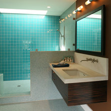 Blue Bathroom Remodel