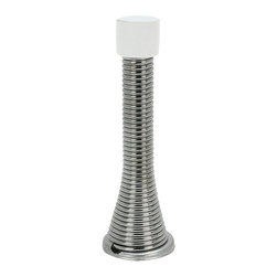 Designers Impressions - 1935 Polished Chrome Spring Door Stop - Door Stops