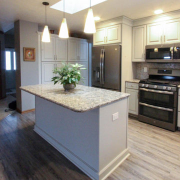 Kitchen Remodel with Painted Ember Glaze Cabinetry by Waypoint Livingspaces