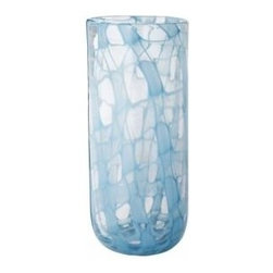 Light Blue Large Hurricane Vase - Vases