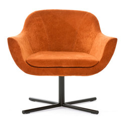 Green Swivel Lounge Armchair by B&T - Armchairs And Accent Chairs