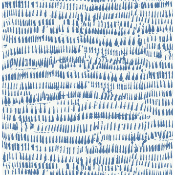 Blue Kylver Peel & Stick Wallpaper Bolt