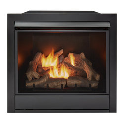 Duluth Forge - Duluth Forge Dual Fuel Ventless Gas Fireplace Insert - 32,000 BTU, Remote - Indoor Fireplaces