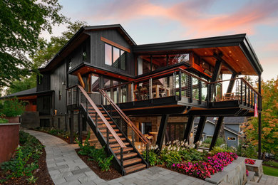 Modern exterior home idea in Minneapolis