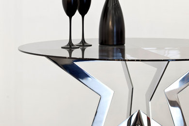 STAR.K COFFEETABLE POLISHED STAINLESS STEEL