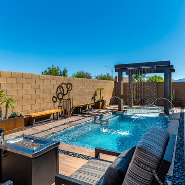 Compact Backyard, Resort-Style Pool