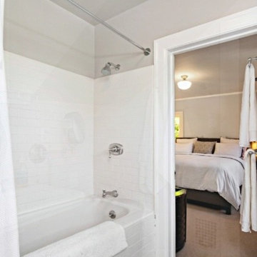 1921 Vintage Bathroom with Alcove Bathtub